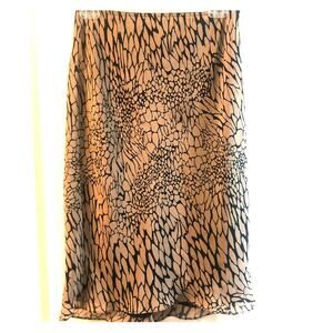 Vintage Express Animal Print Skirt Tan/Black Skirt